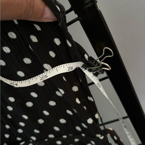 Gray by Grayson Social Plus Size Black and White Polka Dot Dress EUC - Picture 4 of 13